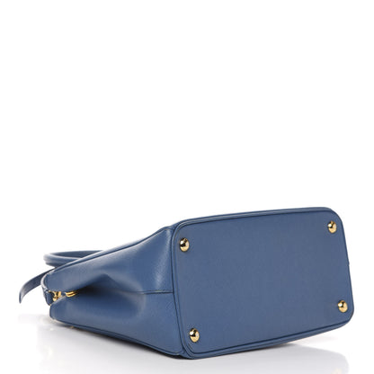 Prada Saffiano Small Galleria Double Zip Tote Bluette 5 of 17