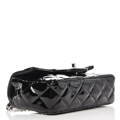Chanel Patent Calfskin Quilted Mini Rectangular Flap Black 4 of 9