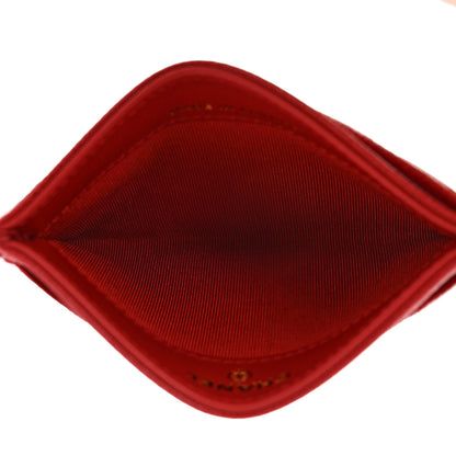 Chanel Caviar Quilted Card Holder Red 5 of 10