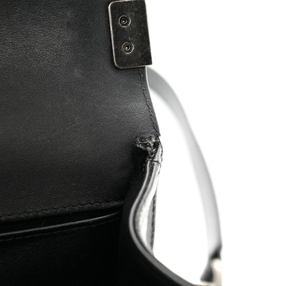 Chanel Patent Snakeskin Medium Boy Flap Black 11 of 11