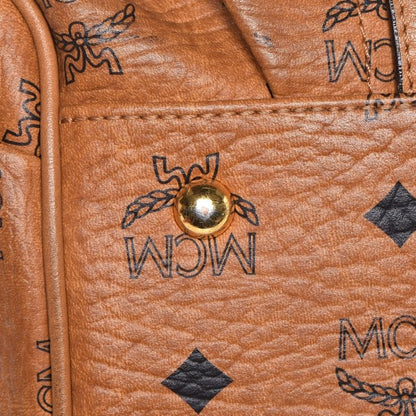 MCM Visetos Medium Essentials Shoulder Bag Cognac 16 of 19