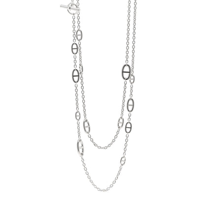 Hermes Sterling Silver Farandole Necklace 160 1 of 5