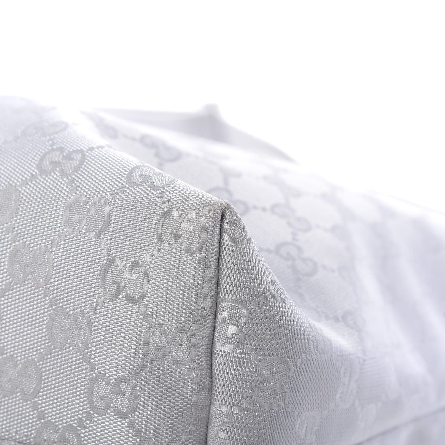 Gucci Metallic Monogram Travel Bag Silver 13 of 15