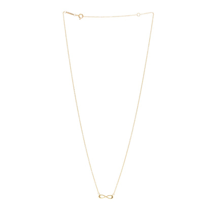 Tiffany 18K Yellow Gold Infinity Pendant Necklace 3 of 4