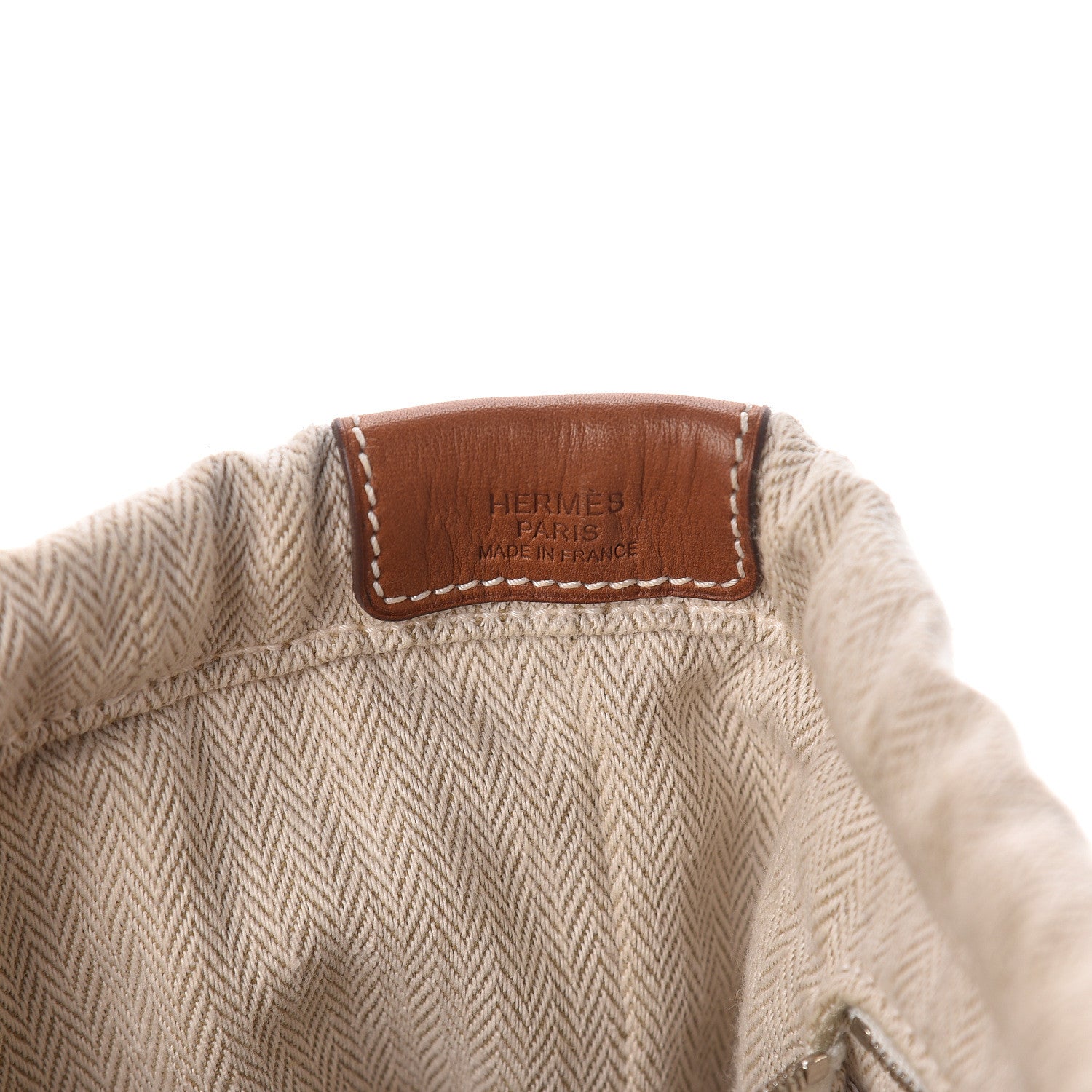 Hermes Canvas Barenia Fourbi 25 MM Pouch Naturel Fauve 9 of 9