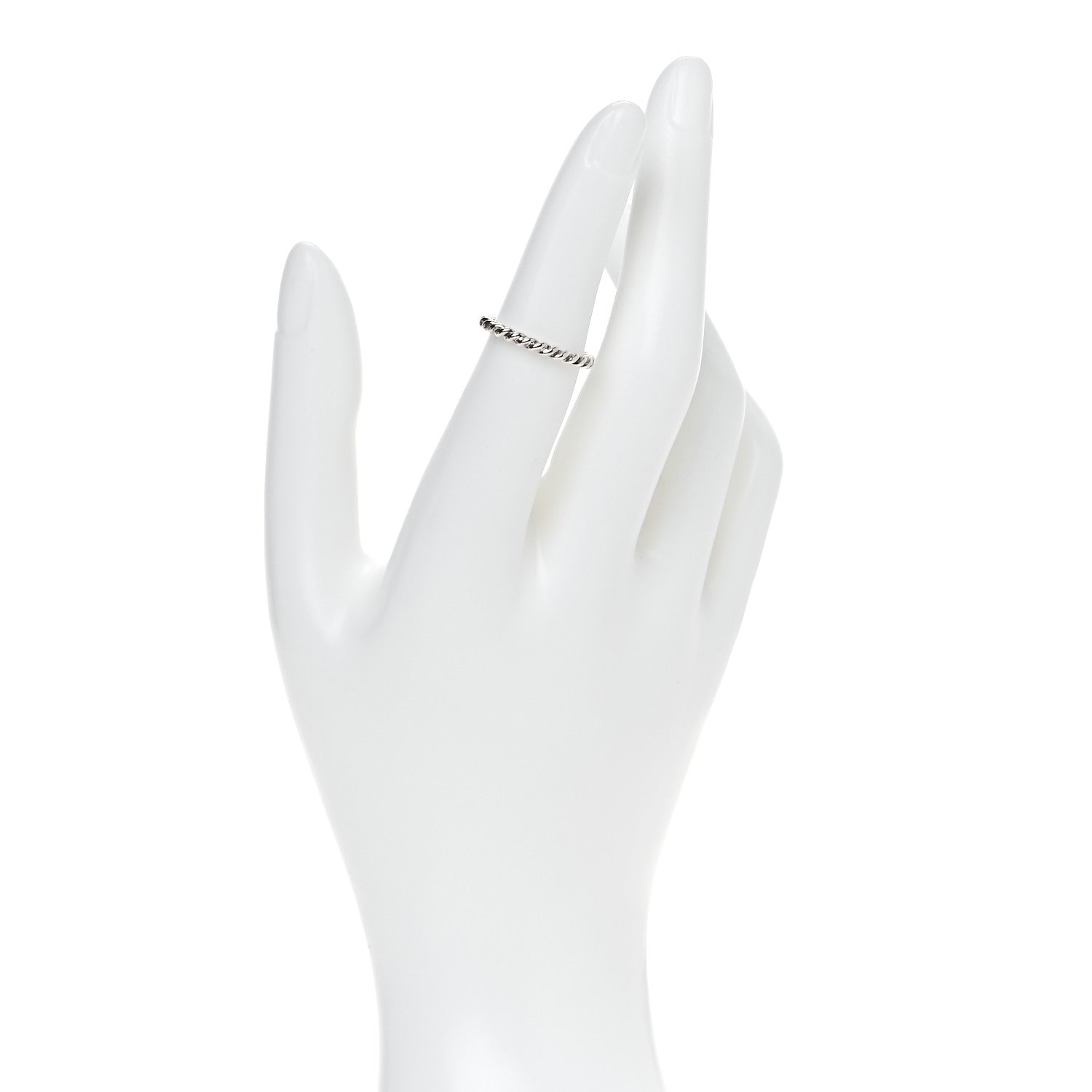 Tiffany Sterling Silver Twist Rope Ring 50 5.5 2 of 4