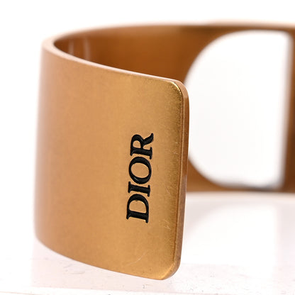 Christian Dior Metal 30 Montaigne Cuff Bracelet Gold 4 of 5