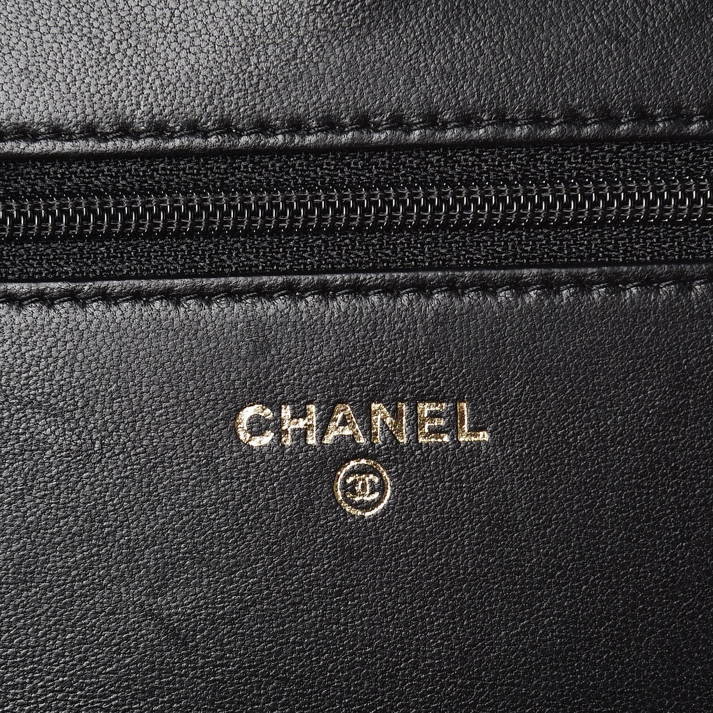 Lambskin Quilted Boy Wallet On Chain WOC Black