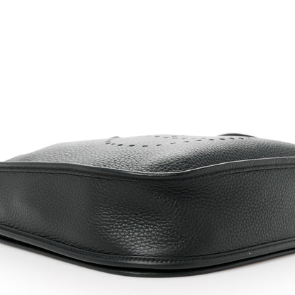 Hermes Taurillon Clemence Evelyne II PM Black 10 of 12