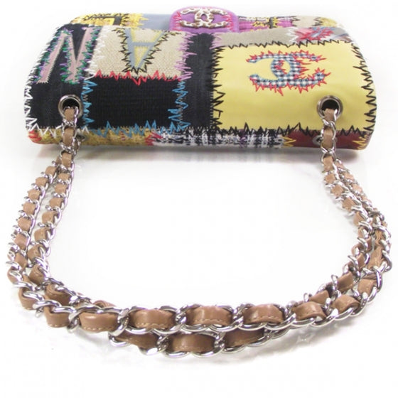 Patchwork Jumbo Flap Yellow Multicolor