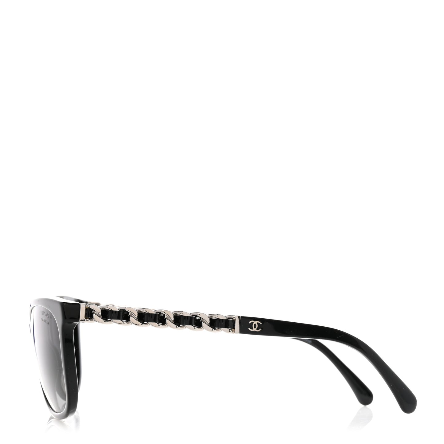 Cat Eye Chain Polarized Sunglasses 5260-Q Black
