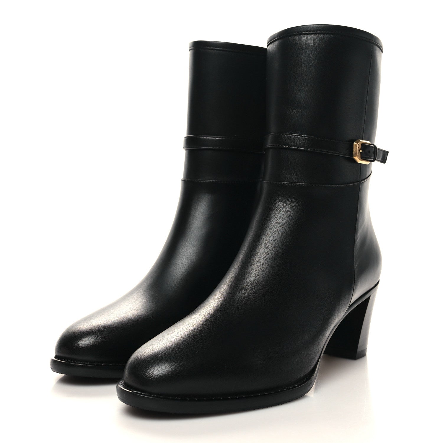 Gucci Nappa Charlotte Ankle Boots 36 Black 3 of 9