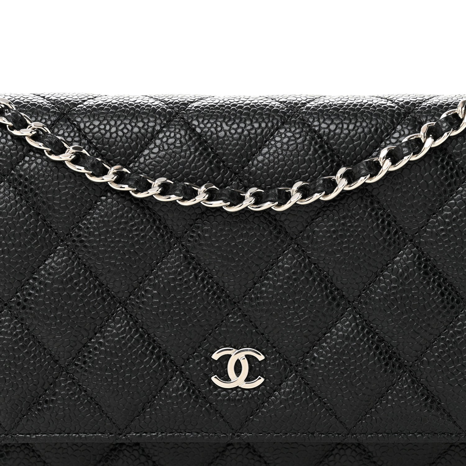 Chanel Caviar Quilted Wallet on Chain WOC Black 9 of 13