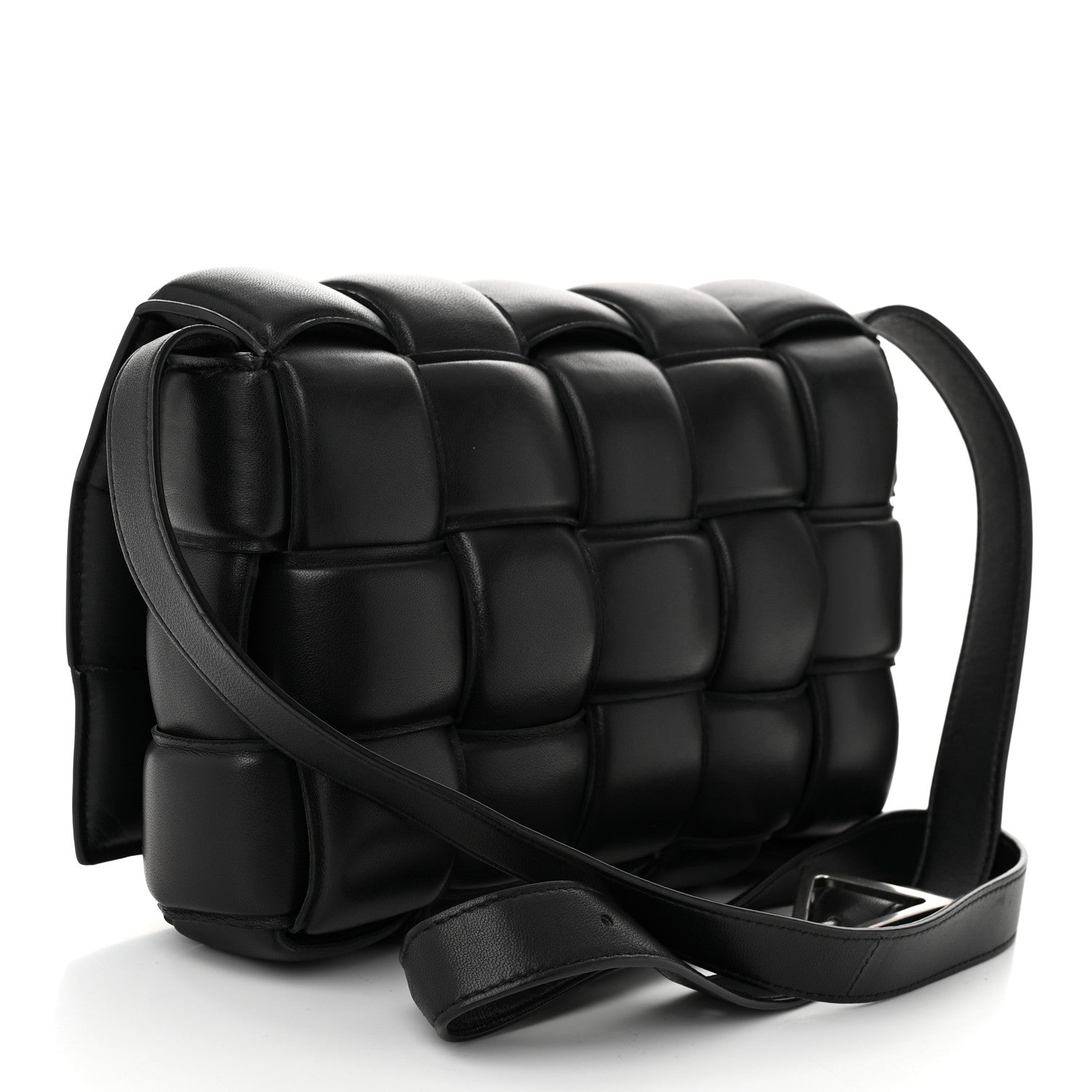 Bottega Veneta Nappa Maxi Intreccio Padded Cassette Crossbody Bag Black 3 of 10