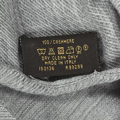 Louis Vuitton Woven Cashmere Travel Shawl Grey 4 of 6