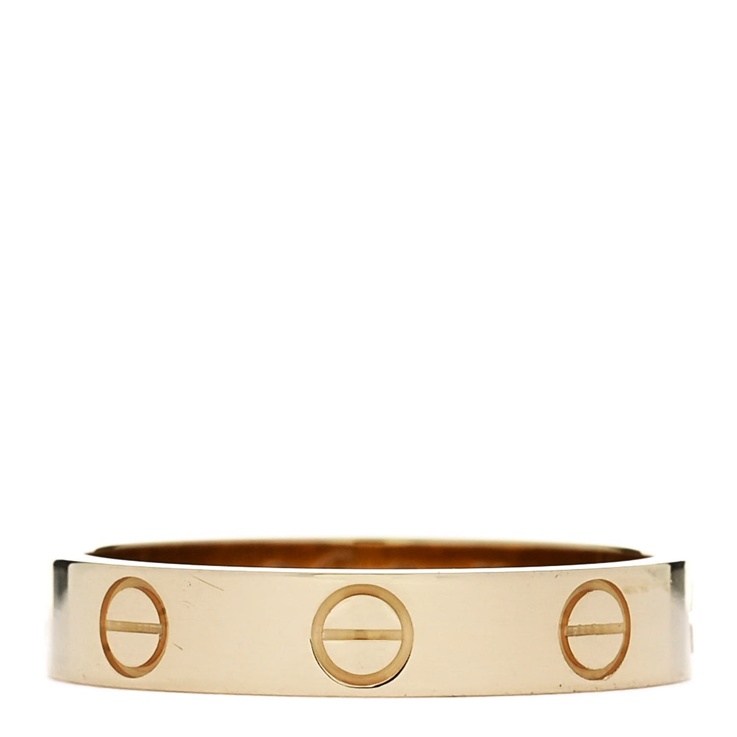 18K Yellow Gold 3.5mm LOVE Wedding Band Ring 52 6