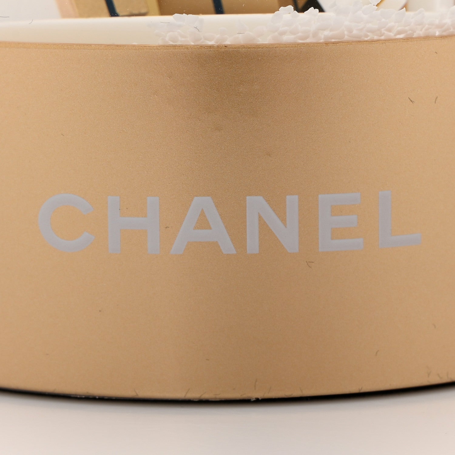 Chanel Glass CC Shopping Bag Snow Globe Gold 6 of 8