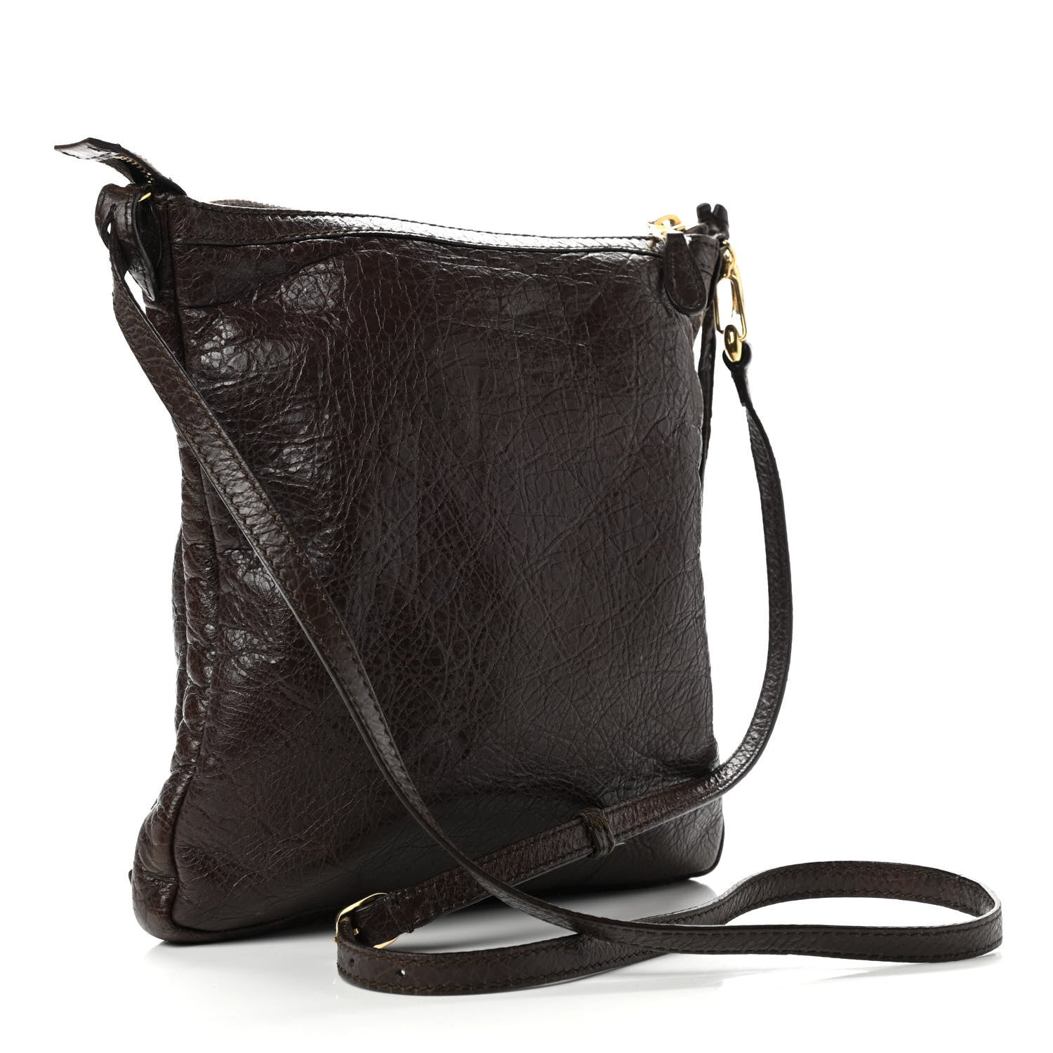 Balenciaga Agneau Giant 12 Gold Hardware Flat Crossbody Charbon 4 of 11