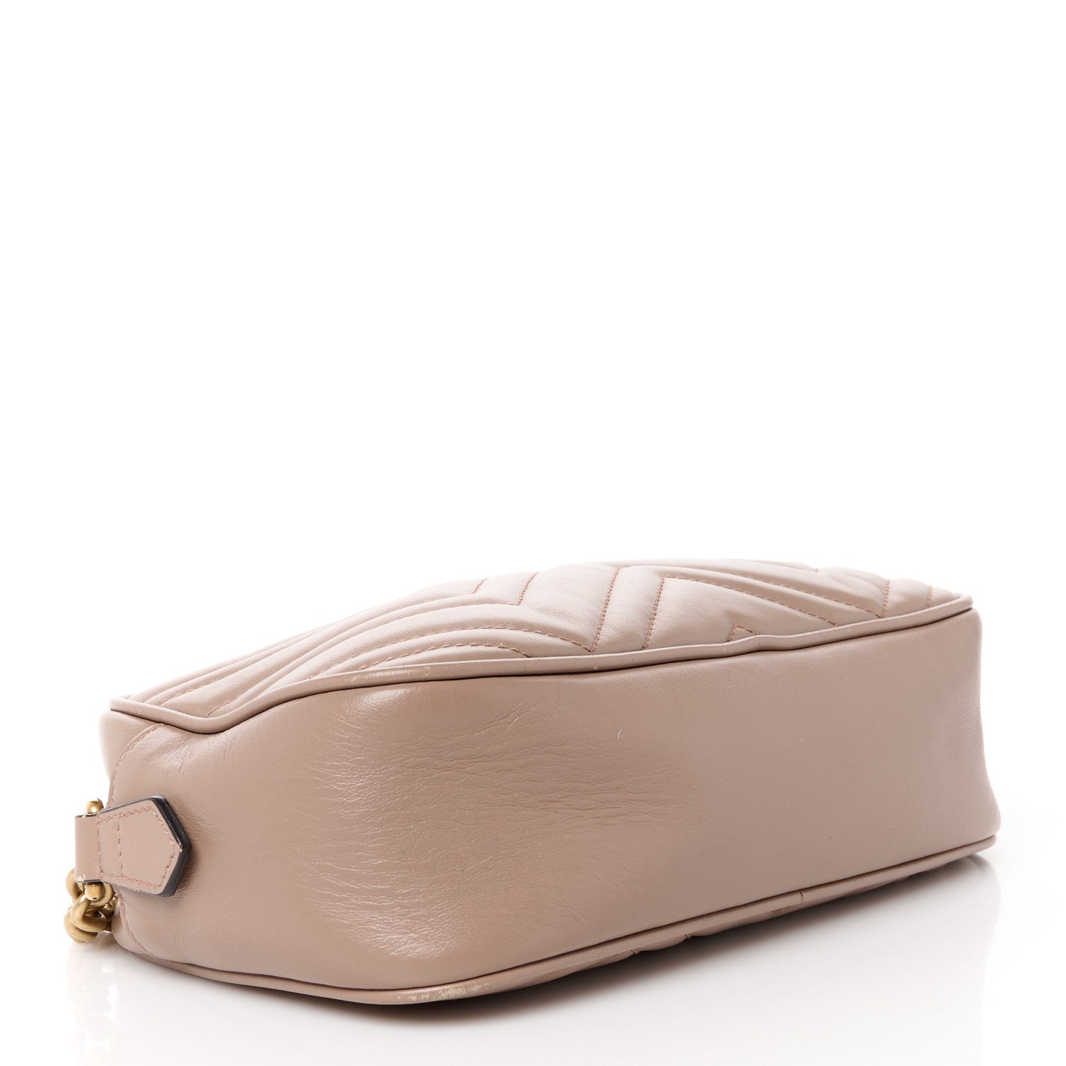 Gucci Calfskin Matelasse Small GG Marmont Chain Shoulder Bag Porcelain Rose 4 of 11