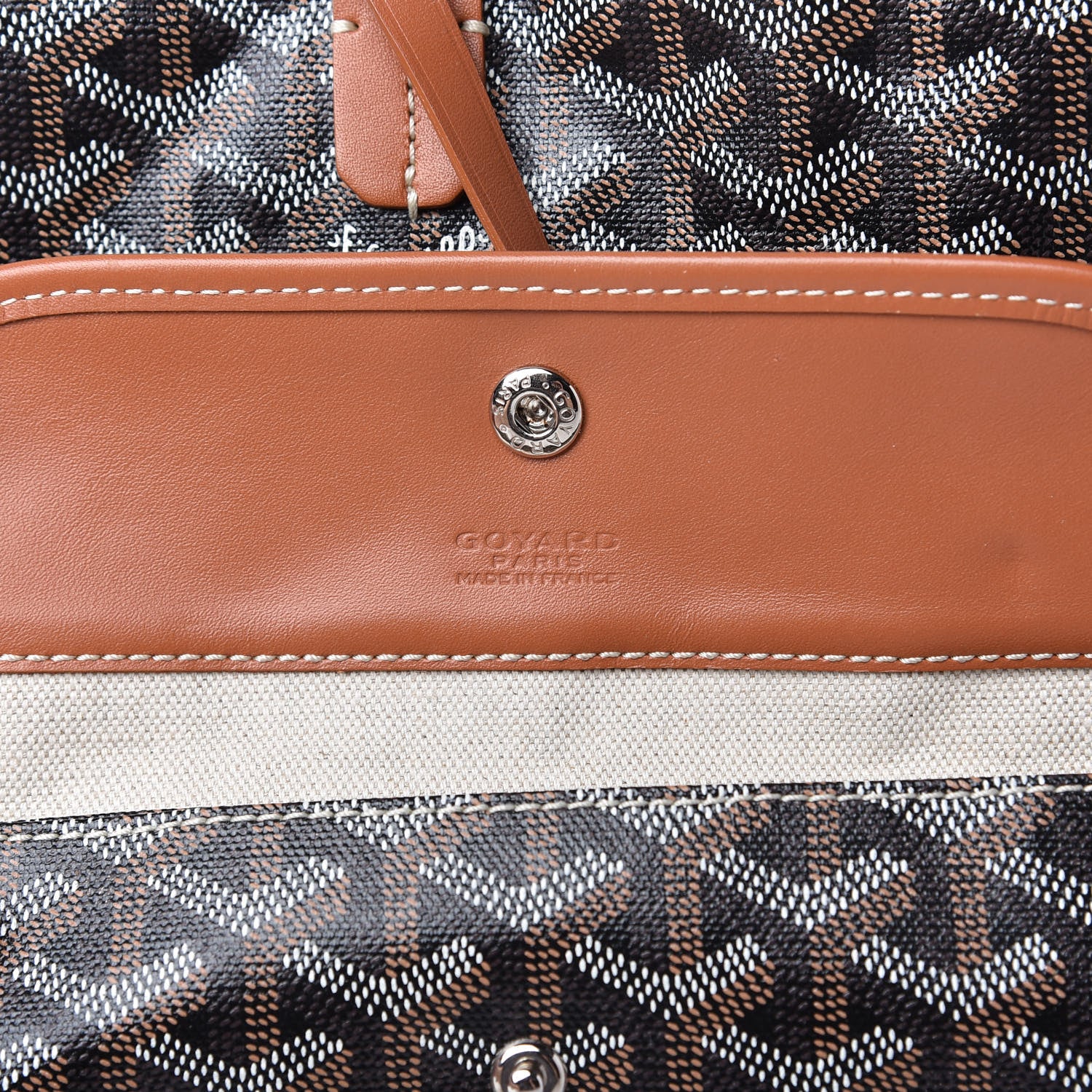 Goyard Goyardine Saint Louis PM Black Gold 8 of 9