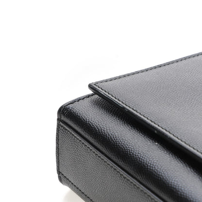 Saint Laurent Grain De Poudre Medium Classic Monogram Kate Satchel Black 8 of 8