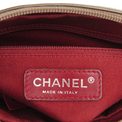 Chanel Aged Calfskin Quilted Cotton Club Pochette Gold 5 of 7