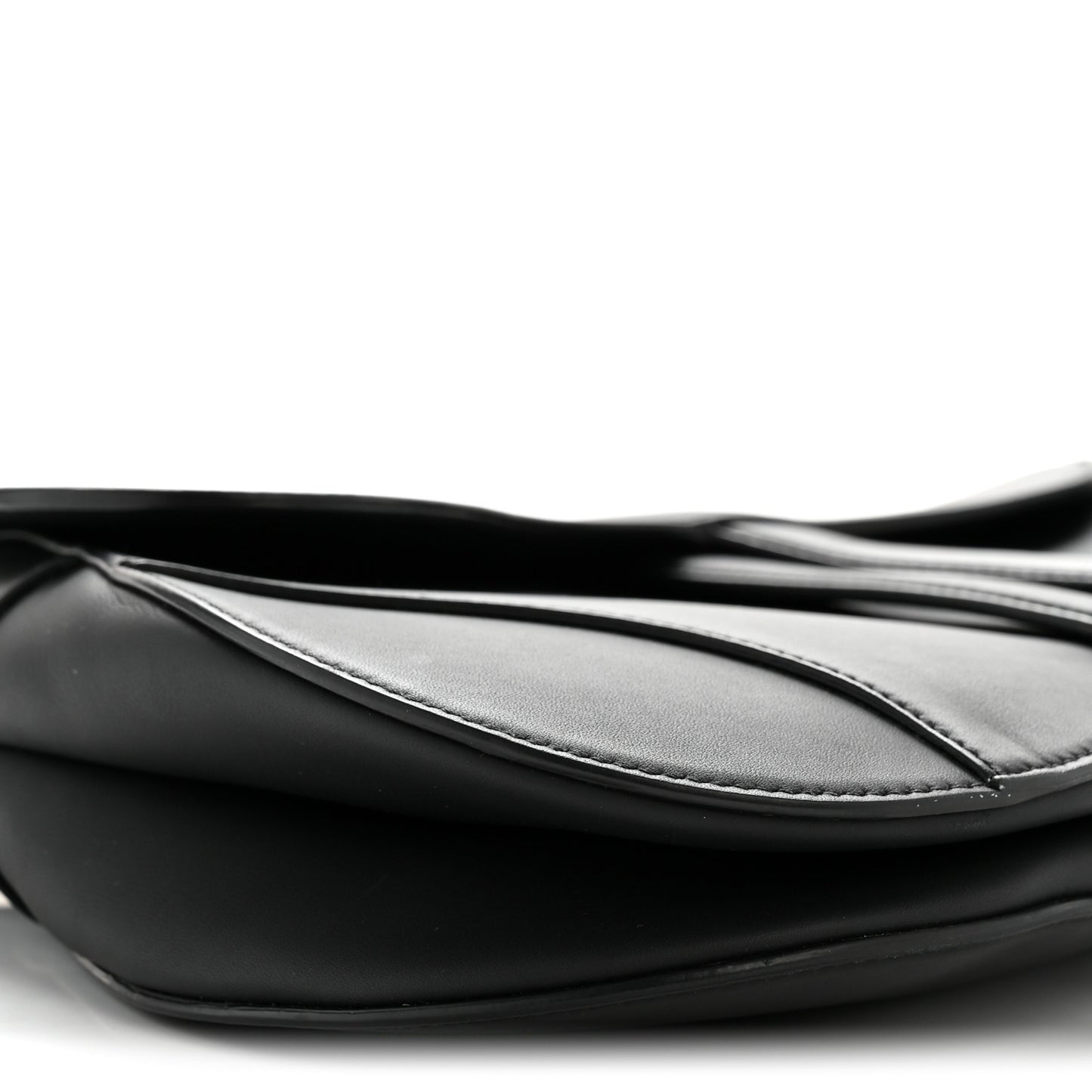 Ultra Matte Calfskin Saddle Bag Black