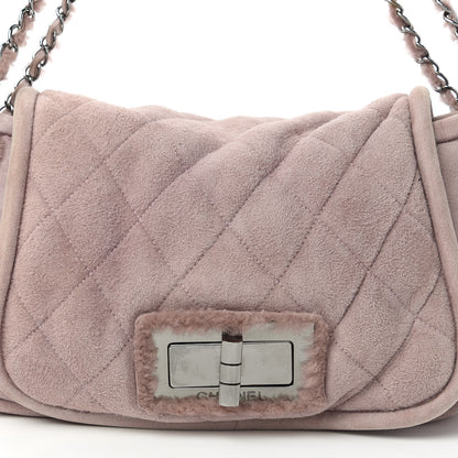 Chanel Shearling Quilted Mademoiselle Flap Pink 10 of 10