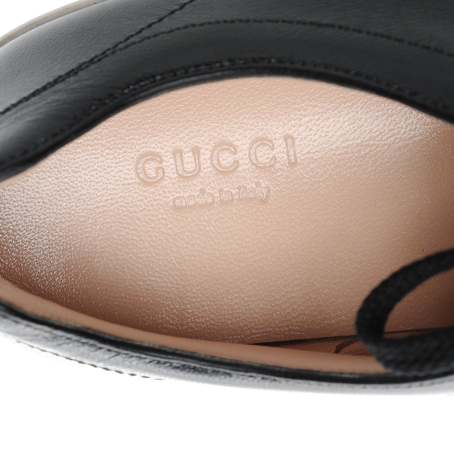 Gucci Malaga Kid Peggy Platform Sneakers 41 Black White 7 of 9