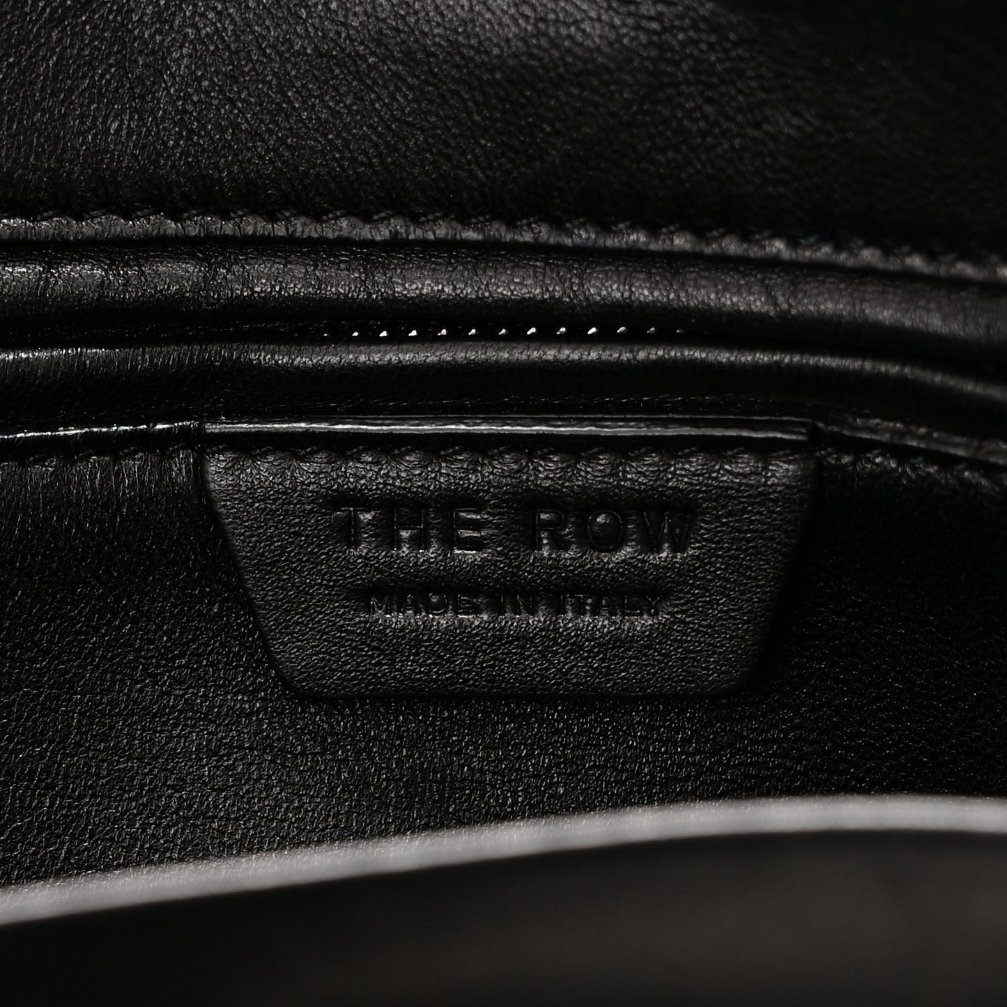 Matte Grained Calfskin Agnes Bag Black
