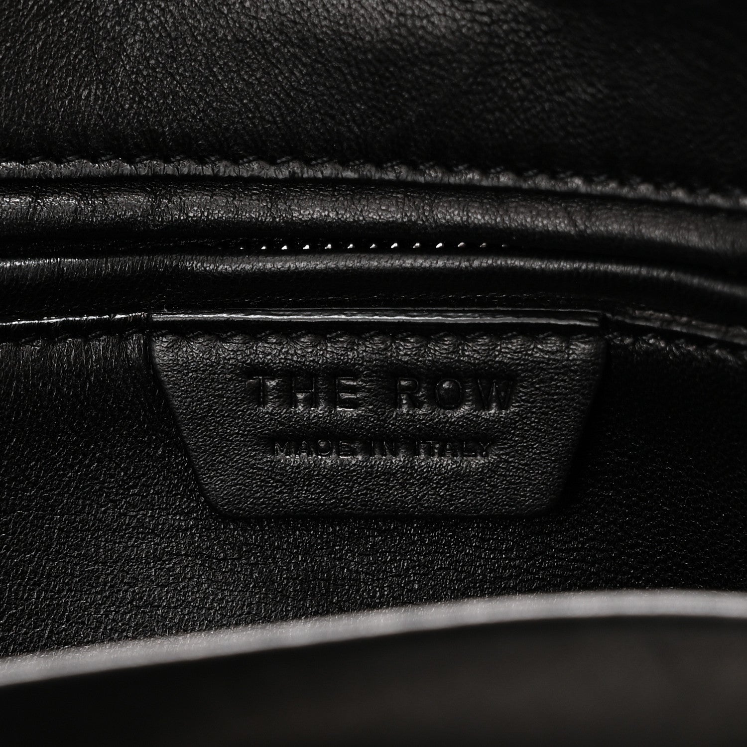 The Row Matte Grained Calfskin Agnes Bag Black 6 of 9