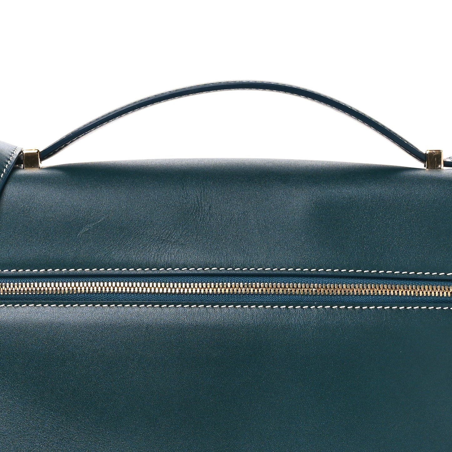Smooth Calfskin Extra Bag L27 New Petrolio