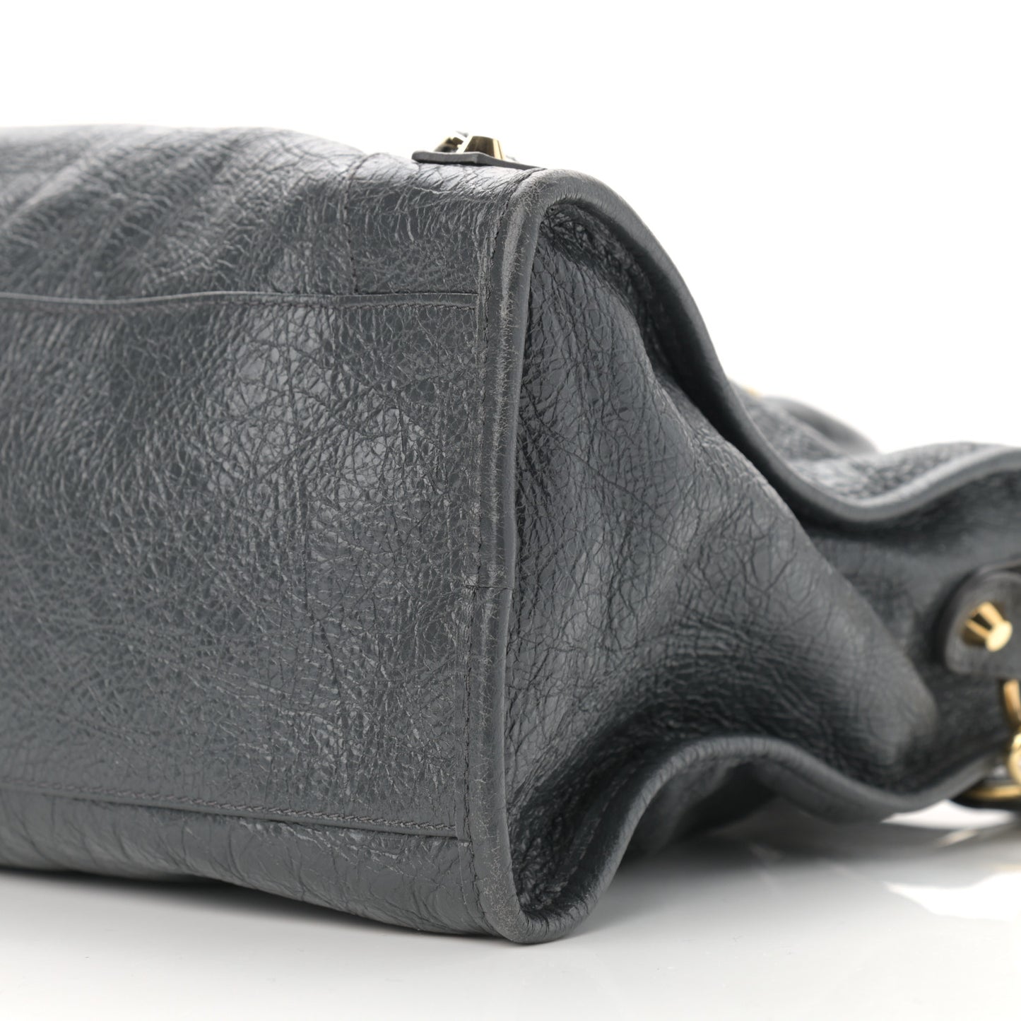 Agneau Classic Gold Hardware City Gris Fossile Anthracite