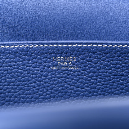 Hermes Taurillon Clemence Halzan 31 Bleu Brighton 6 of 9