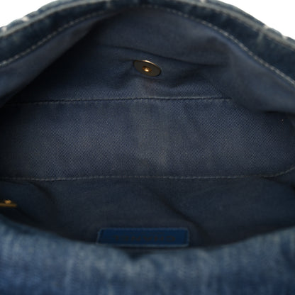Chanel Denim Quilted Medium Denim Trip Single Flap Blue 5 of 11