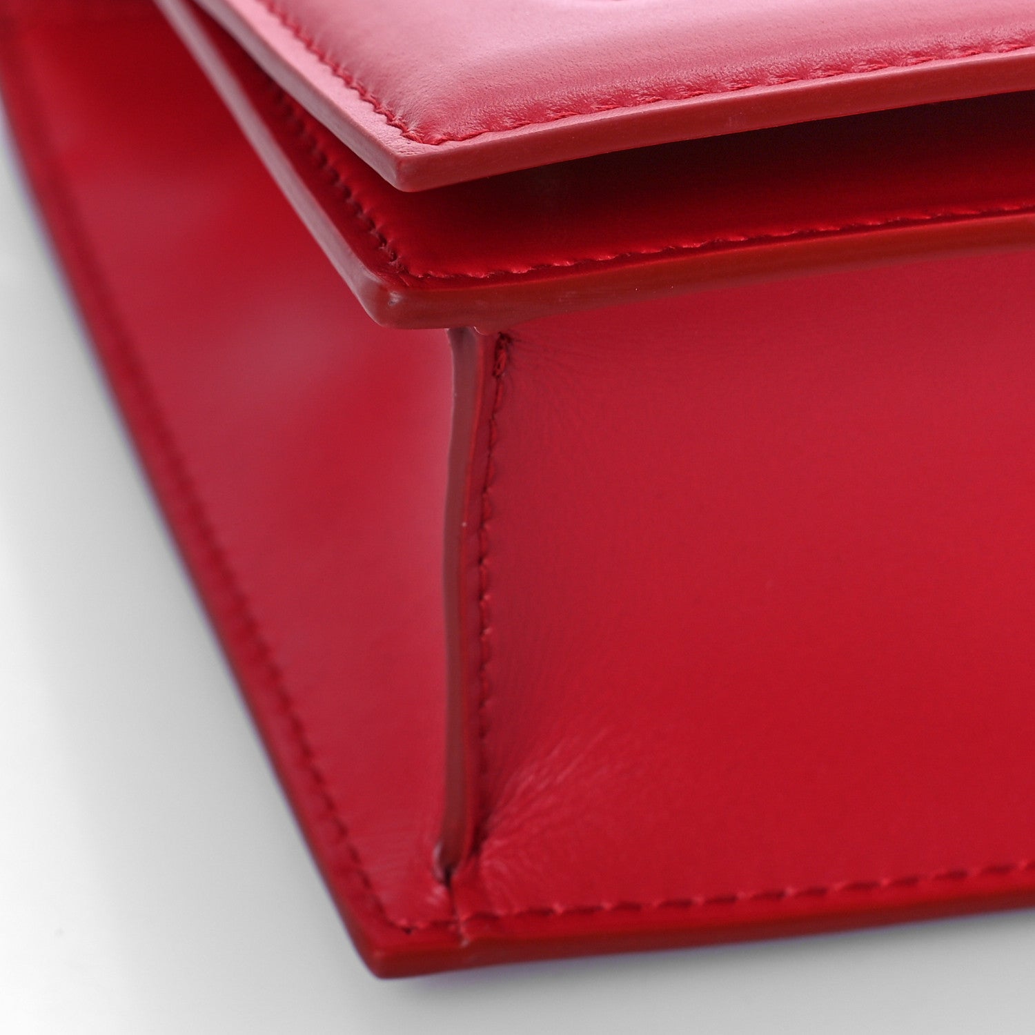 Dolce & Gabbana Calfskin DG Logo Flap Crossbody Bag Red 6 of 7