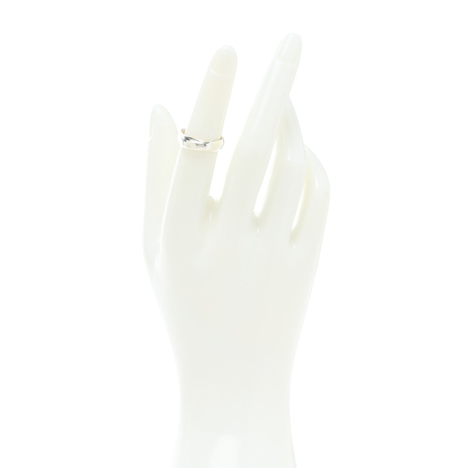 Tiffany Sterling Silver Twist Dome Band Ring 49 5 2 of 5