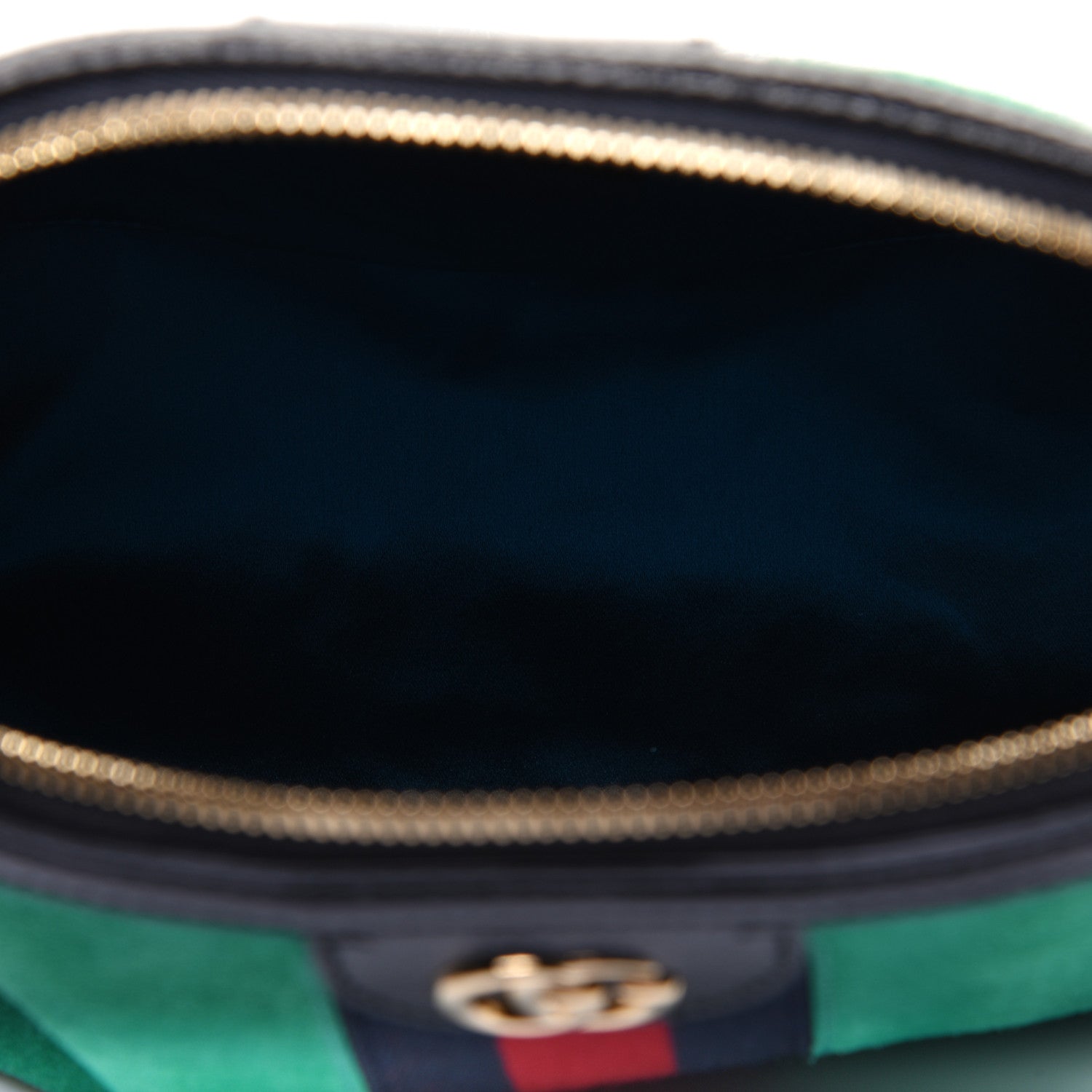 Gucci Suede Patent GG Web Small Ophidia Dome Shoulder Bag New Shamarock Black 5 of 13