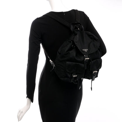 Prada Nylon Vela Medium Backpack Black 2 of 7
