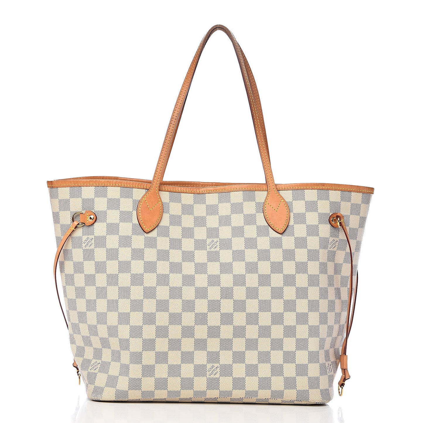 Damier Azur Neo Neverfull MM Rose Ballerine