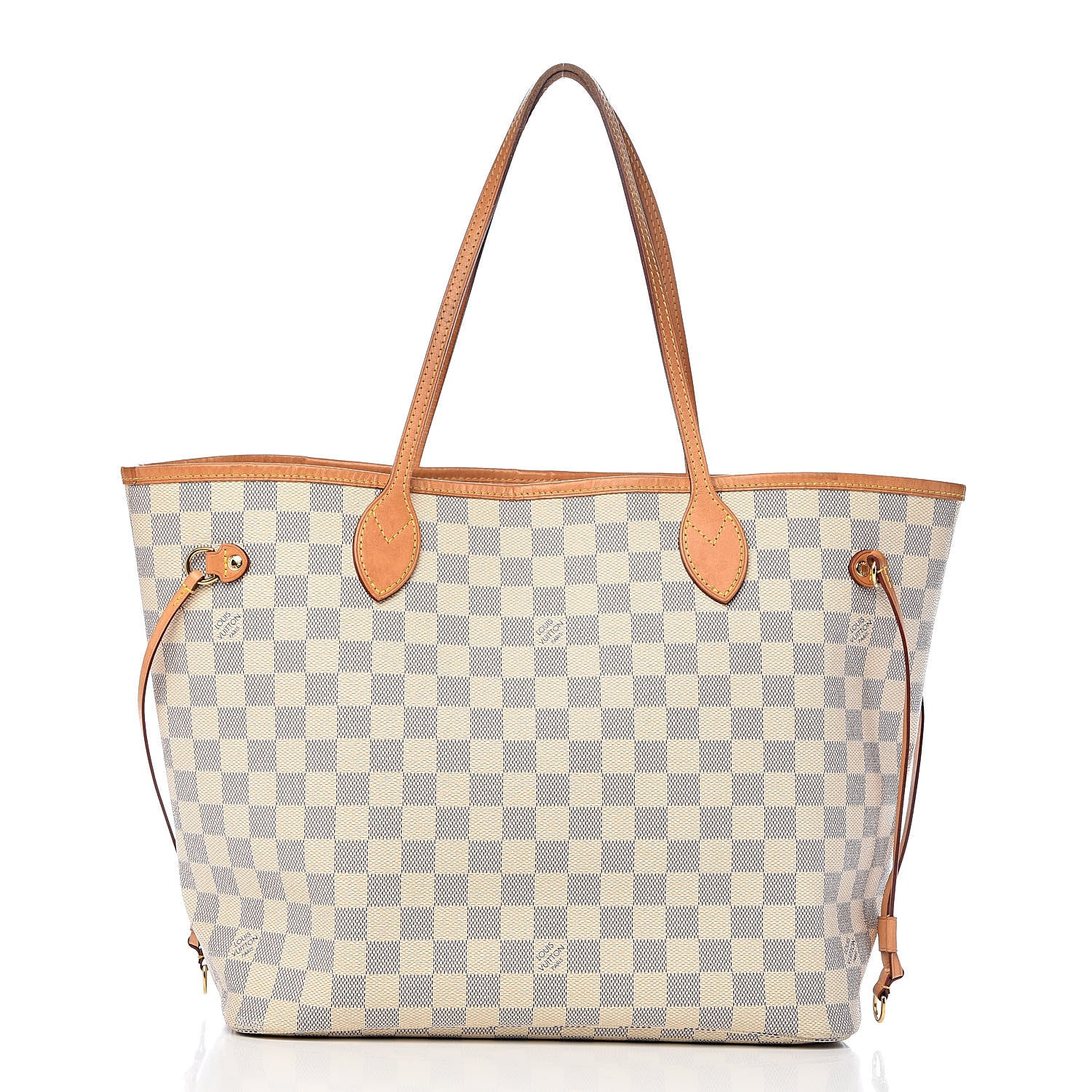 Louis Vuitton Damier Azur Neo Neverfull MM Rose Ballerine 3 of 17