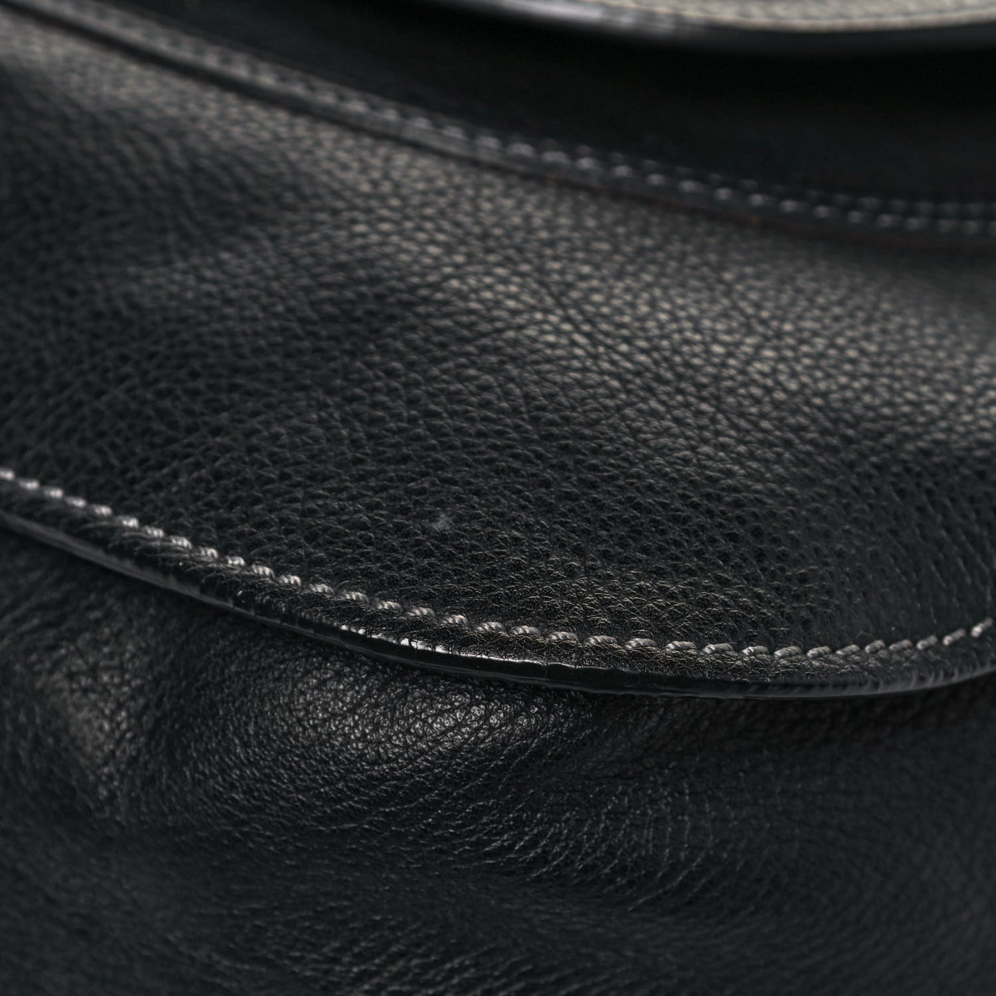 Calfskin Medium Marcie Satchel Black
