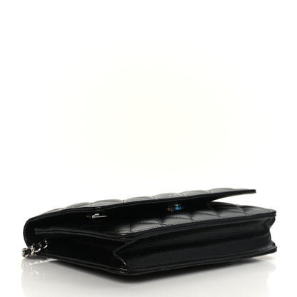 Chanel Caviar Quilted Wallet On Chain WOC Black 4 of 10