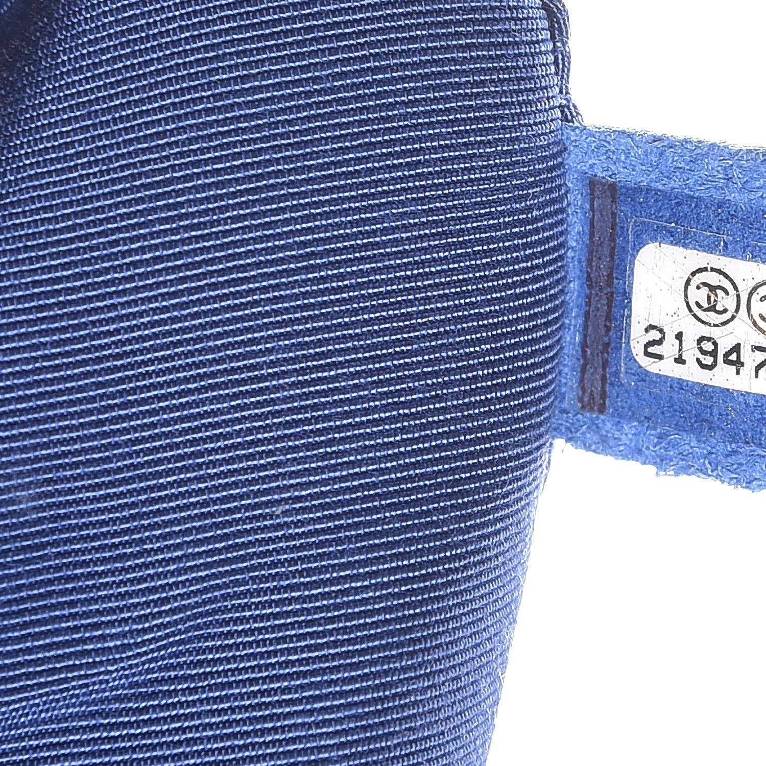 Chanel Calfskin Quilted Large CC Shopping Tote Blue 7 of 14