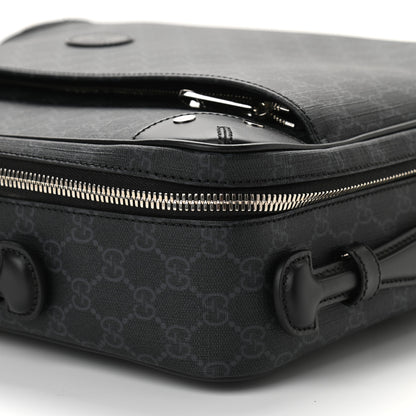 Gucci GG Supreme Monogram Briefcase Backpack Black Grey 13 of 13