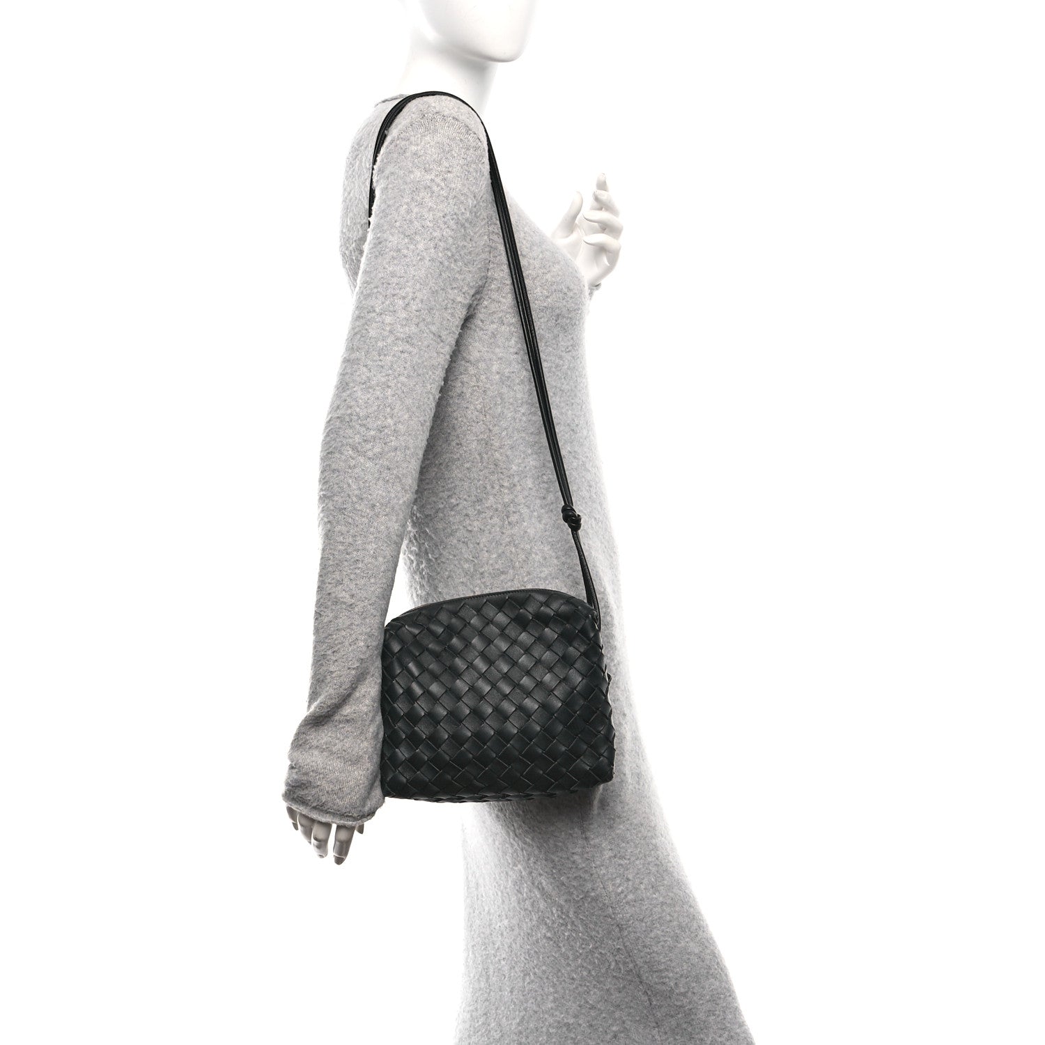 Bottega Veneta Nappa Intrecciato Small Loop Camera Bag Black 2 of 9