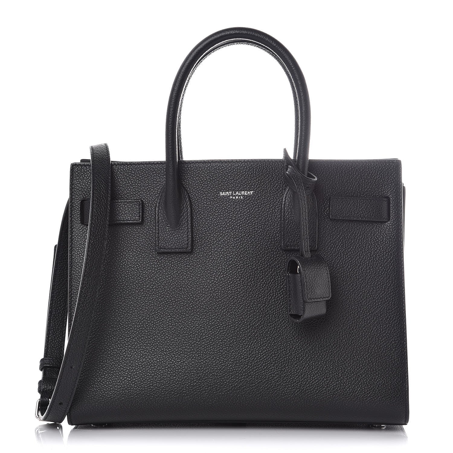 Saint Laurent Grained Calfskin Baby Sac De Jour Black 1 of 9