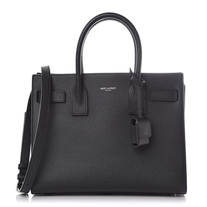 Saint Laurent Grained Calfskin Baby Sac De Jour Black 1 of 9