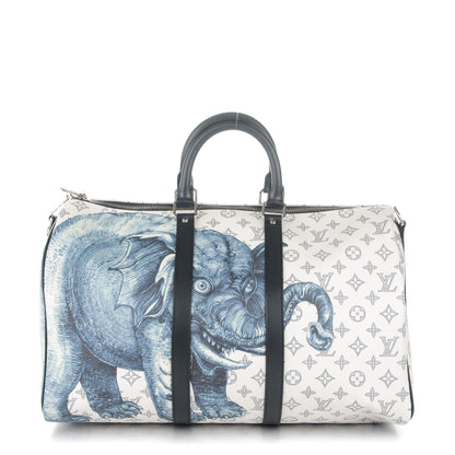 Louis Vuitton Savane Monogram Elephant Chapman Keepall Bandouliere 45 Dune 1 of 7