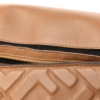 Fendi Nappa FF 1974 Embossed Baguette Miele Scuro 11 of 14
